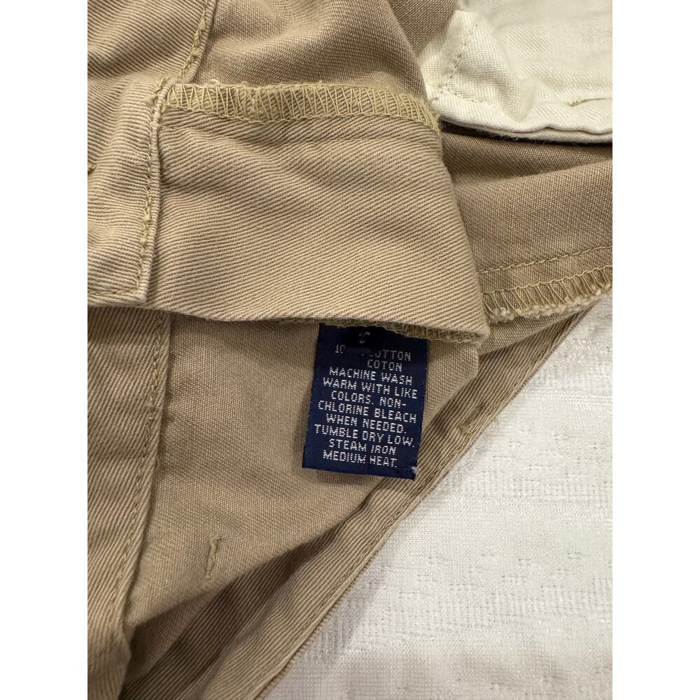 Ralph Lauren Sport Khaki Cotton Chino Straight Leg Pants Women’s 10 Tan Preppy - Picture 11 of 14